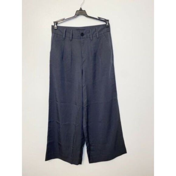 Banana Republic High Rise Wide Leg Charcoal Pants Size 6 - Picture 1 of 6